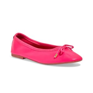 Sapatilha Feminino Couro lisa - Rosa Laço
