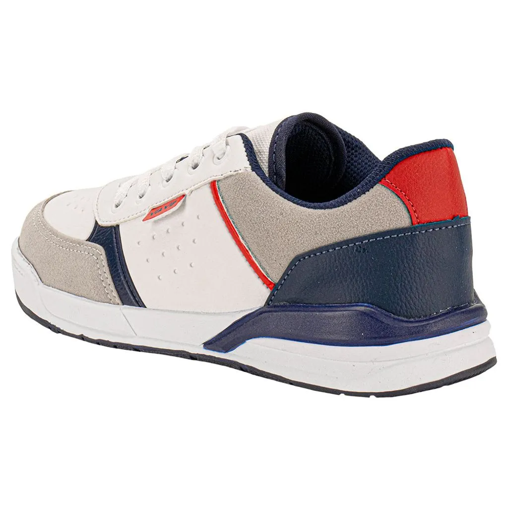 Tênis Masculino Branco Detalhes Azul - Infantil - Imagem 5