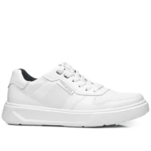 Tênis Casual Masculino em Couro - Branco